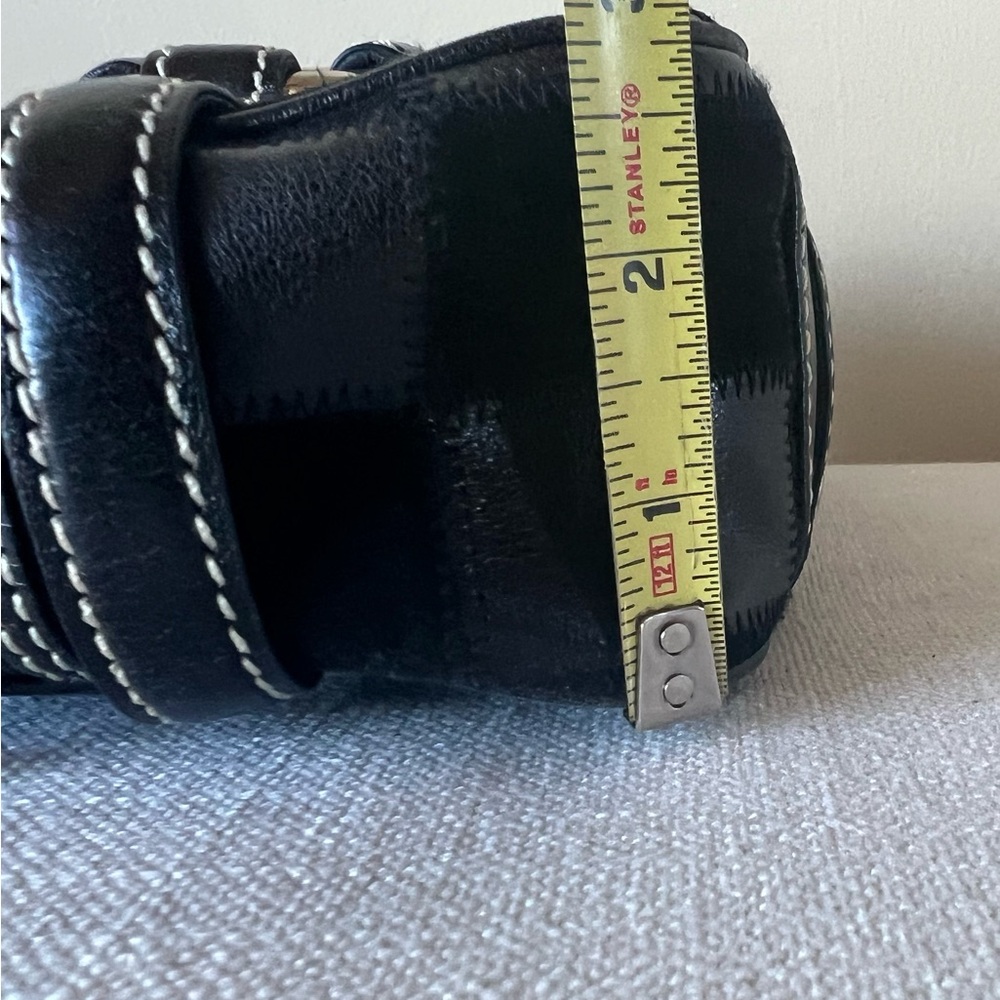 Vintage Isabella Fiore Checkerboard Patchwork Satchel - Leather & Suede Y2K - Picture 14 of 15